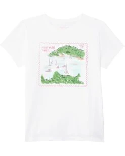 Vineyard Vines Kids Girls Postage Stamp Short Sleeve Tee (Toddler/Little Kid/Big Kid) | Shirts & Tops