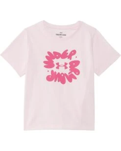 Under Armour Kids Bubble Wordmark Short Sleeve T-Shirt (Big Kid) | Shirts & Tops