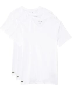 Lacoste 100% Cotton Slim Fit V-neck T-shirt 3-pack | Shirts & Tops