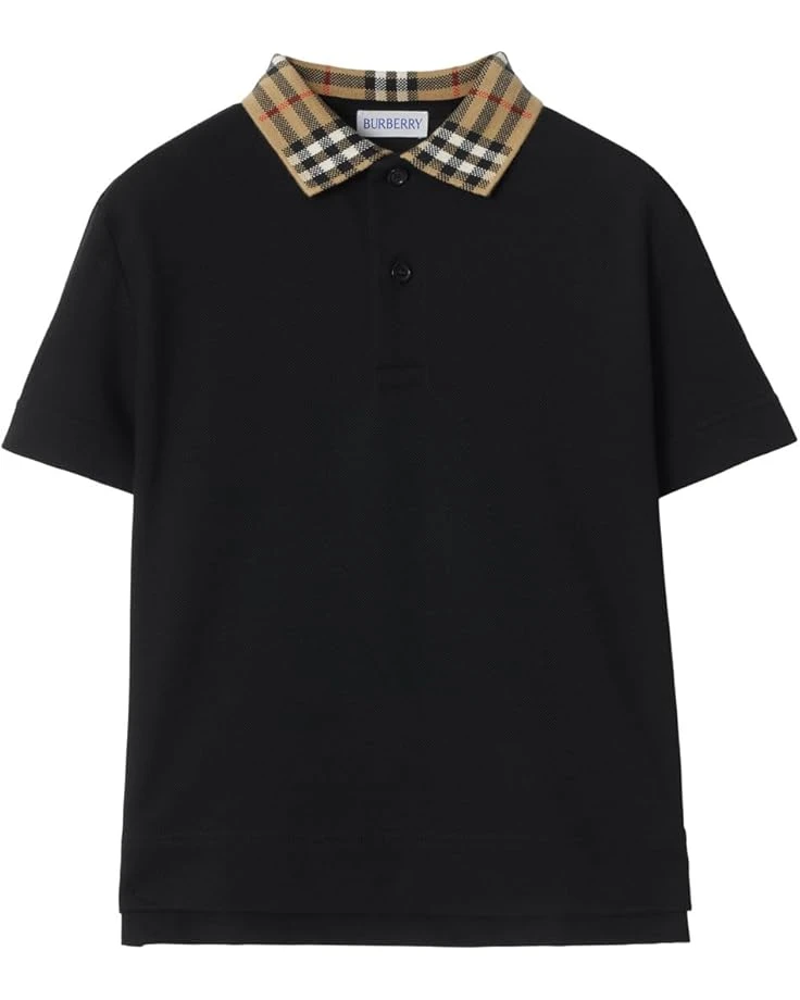 Burberry Kids Johane Check Collar Polo Shirt (Toddler/Little Kid/Big Kid) | Shirts & Tops 3 Burberry Kids Johane Check Collar Polo Shirt (Toddler/Little Kid/Big Kid) | Shirts & Tops