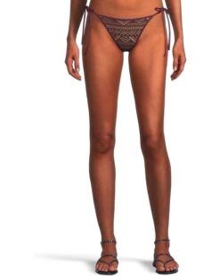 BECCA Color Play Crochet Demi Tie Side Basic Bottom | Swimwear