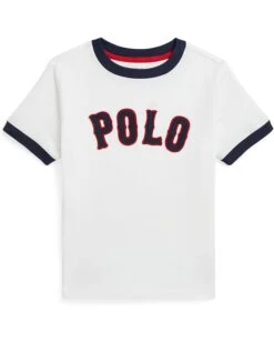 Polo Ralph Lauren Kids Baseball-Logo Cotton Jersey Tee (Toddler/Little Kid) | Shirts & Tops -Daily Wear Shop 610BnZXjSaL. AC SR736920