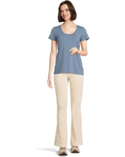 L.L.Bean Soft Stretch Supima Scoop Neck Short-Sleeve Tee | Shirts & Tops -Daily Wear Shop 610dsKeYrhL. AC SR736920