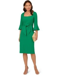 Adrianna Papell Bell Sleeve Tie Front Dress | Dresses -Daily Wear Shop 610pqYyc8DL. AC SR736920