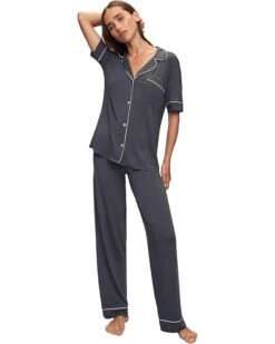 Eberjey Gisele Short Sleeve Pant Pj Set | Sleepwear -Daily Wear Shop 610wjpHIdZL. AC SR736920