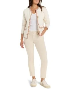 NIC+ZOE Mix Trim Knit Jacket | Coats & Outerwear -Daily Wear Shop 614cYnWBUTL. AC SR736920