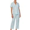 Lauren Ralph Lauren Short Sleeve Knit Cropped Pj Set | Sleepwear -Daily Wear Shop 615ZWalHFtL. AC SR736920
