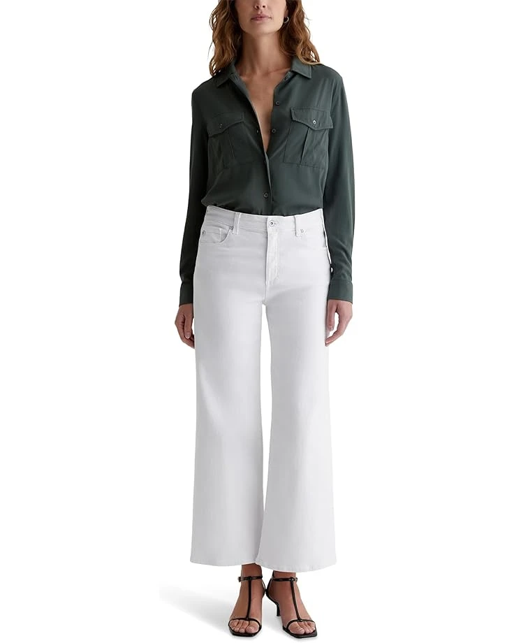 AG Jeans Saige Mid-Rise Wide Leg Jeans in Gallery White 8 AG Jeans Saige Mid-Rise Wide Leg Jeans in Gallery White - Image 6