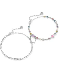 Kendra Scott Mini Elisa Abbie Set Of 2 Delicate Chain Bracelets 7 Kendra Scott Mini Elisa Abbie Set Of 2 Delicate Chain Bracelets -Daily Wear Shop 6187pO2rbvL. AC SR736920
