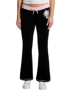 Juicy Couture Vday Heritage Low Rise Track Pants With Contrast Ri