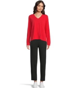 Eileen Fisher V-Neck Long Sleeve Tee | Shirts & Tops -Daily Wear Shop 61A0BtJradL. AC SR736920