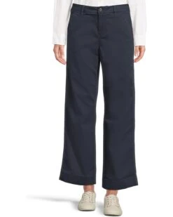 L.L.Bean Comfort Stretch Chino Mid-Rise Wide-Leg Pants | Jeans