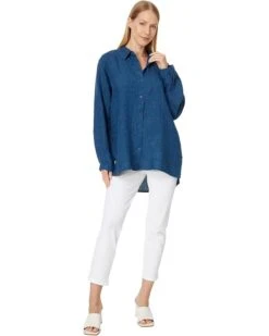 Eileen Fisher Classic Collar Long Shirt | Shirts & Tops -Daily Wear Shop 61BYx33UP2L. AC SR736920