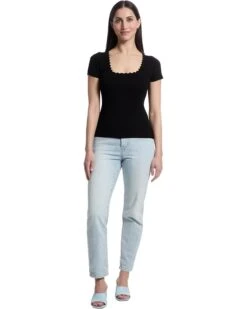 Lilla P Cap Sleeve Scallop Neck Sweater | Sweaters -Daily Wear Shop 61CSO9SmrOL. AC SR736920