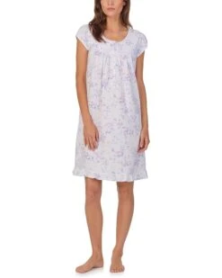 Eileen West Cap Sleeve Knit Short Gown | Sleepwear -Daily Wear Shop 61CT0bMu16L. AC SR736920