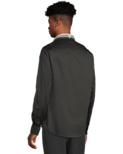 Armani Exchange Stretch Cotton Satin Long Sleeve Shirt | Shirts & Tops -Daily Wear Shop 61Df72C9eXL. AC SR736920