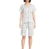 Karen Neuburger Novelty Short Sleeve Tee and Bermuda Short Set | Sleepwear -Daily Wear Shop 61DqCeKh67L. AC SR736920