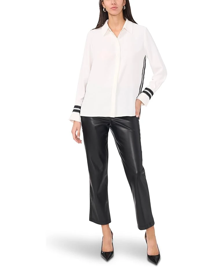 Vince Camuto Collar Shirt With Contrast Stitching Trim On Cuffs | Shirts & Tops 5 Vince Camuto Collar Shirt With Contrast Stitching Trim On Cuffs | Shirts & Tops - Image 3