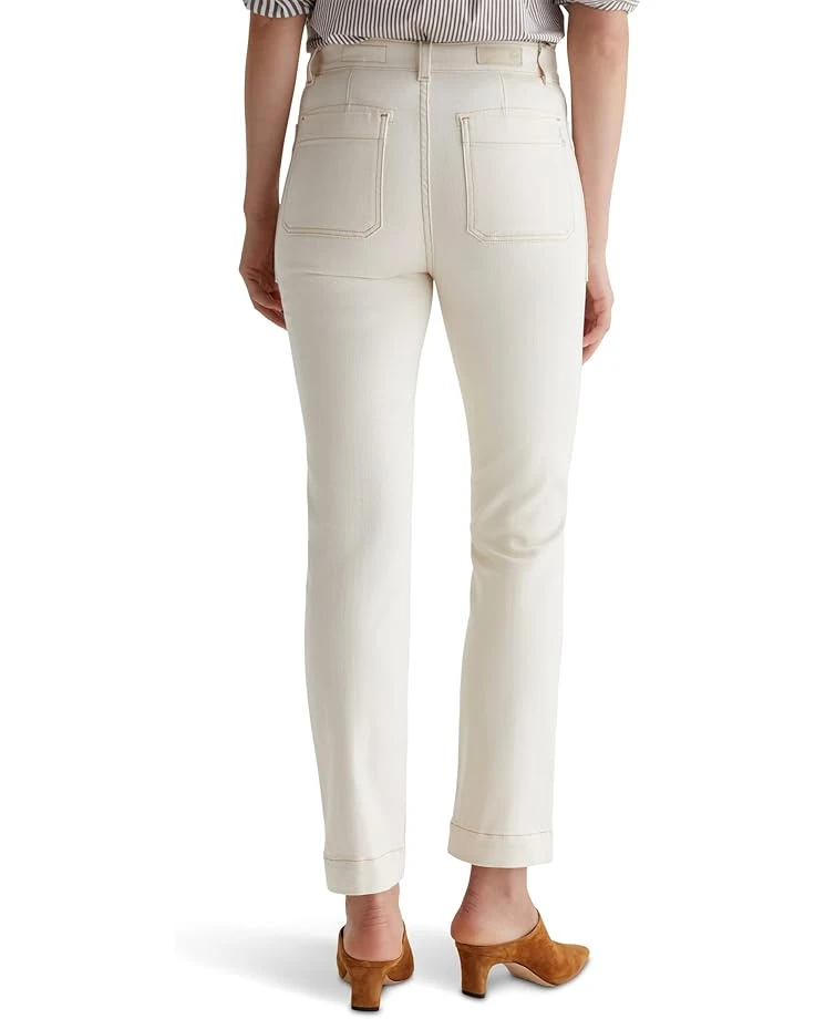AG Jeans Lila Utility Mid-Rise Straight Jeans in White Oat 4 AG Jeans Lila Utility Mid-Rise Straight Jeans in White Oat - Image 2
