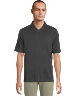 Johnston & Murphy Vintage Birdseye Zip Polo | Shirts & Tops