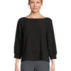 Eileen Fisher Bateau Neck 3/4 Sleeve Top | Shirts & Tops