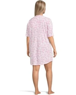 Karen Neuburger Plus Size Elbow Sleeve Henley Sleepshirt | Sleepwear -Daily Wear Shop 61O6pBc2iNL. AC SR736920