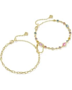 Kendra Scott Mini Elisa Abbie Set Of 2 Delicate Chain Bracelets