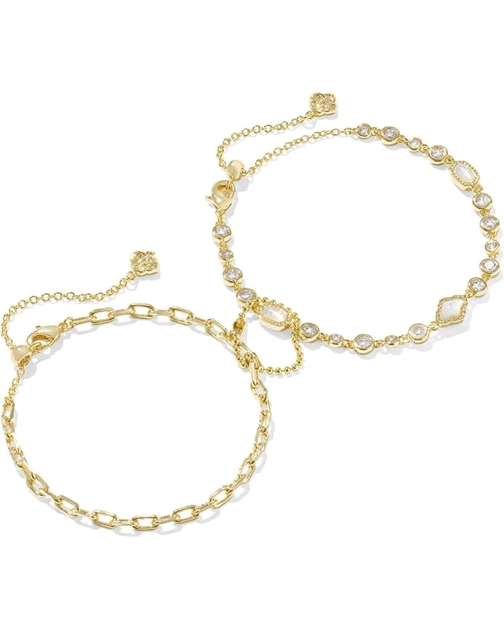 Kendra Scott Mini Elisa Abbie Set Of 2 Delicate Chain Bracelets 4 Kendra Scott Mini Elisa Abbie Set Of 2 Delicate Chain Bracelets - Image 2
