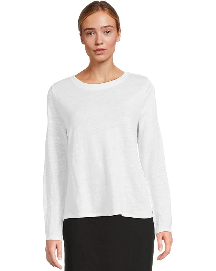 Eileen Fisher Crew Neck Long Sleeve Tee | Shirts & Tops 8 Eileen Fisher Crew Neck Long Sleeve Tee | Shirts & Tops - Image 6