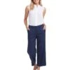NYDJ Petite Wide Leg Cargo Capri Pants in Oxford Navy -Daily Wear Shop 61UFAoWjp6L. AC SR736920