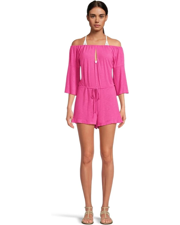 BECCA Breezy Basics Off The Shoulder Romper Cover-Up | Swimwear 3 BECCA Breezy Basics Off The Shoulder Romper Cover-Up | Swimwear