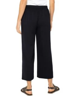 Liverpool Los Angeles Plush Comfort Knit Pull On Wide Leg Crop Trouser | Pants
