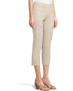 Elliott Lauren Pull On Crop Cargo Pocket Pants With Slanted Pockets Rivets Detail -Daily Wear Shop 61XvdLVOGUL. AC SR736920