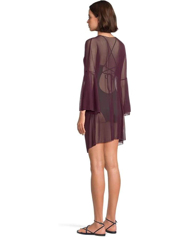 BECCA Muse Stretch Mesh Tie Front Cover-Up | Swimwear 5 BECCA Muse Stretch Mesh Tie Front Cover-Up | Swimwear - Image 3