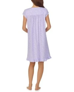 Eileen West Cap Sleeve Knit Short Gown | Sleepwear -Daily Wear Shop 61aFMsFuEPL. AC SR736920