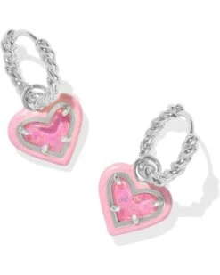 Kendra Scott Ari Heart Enamel Frame Huggie Earrings -Daily Wear Shop 61cHC6mtopL. AC SR736920
