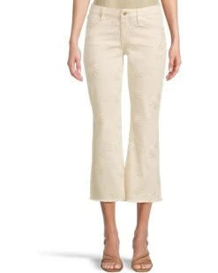 Liverpool Los Angeles Hannah Crop Flare With Fray Hem 25.5" | Pants