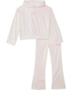 Converse Kids Velour Pullover Hoodie & Flare Legging Set (Big Kid/Little Kid) | Kids' Sets