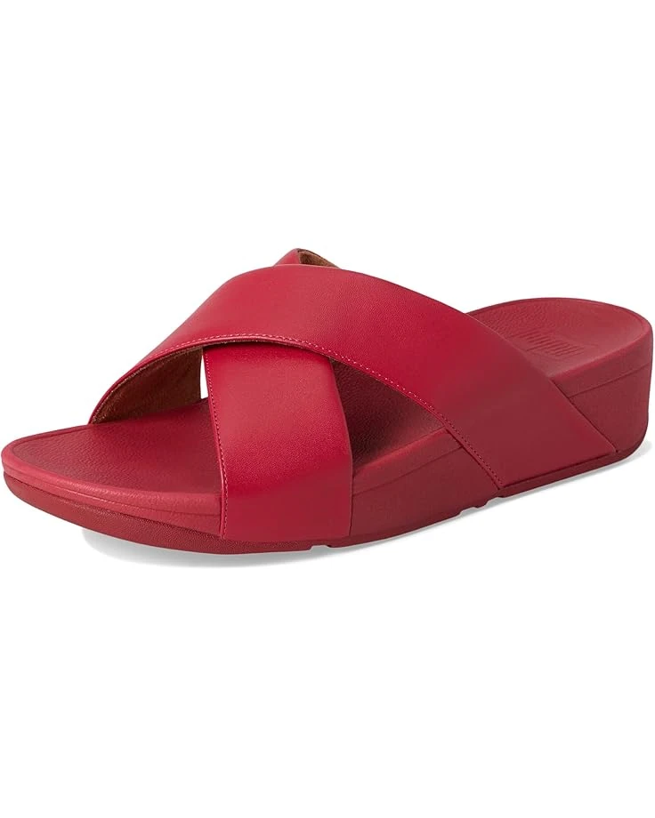 FitFlop Lulu Cross Slide Leather Sandals 9 FitFlop Lulu Cross Slide Leather Sandals - Image 7