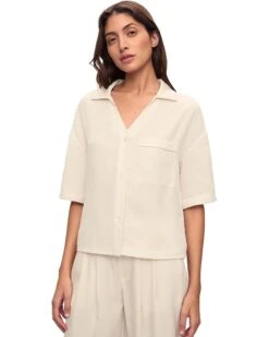 Eberjey Tencel Woven Short Sleeve Top | Sleepwear