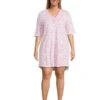 Karen Neuburger Plus Size Elbow Sleeve Henley Sleepshirt | Sleepwear 1 Karen Neuburger Plus Size Elbow Sleeve Henley Sleepshirt | Sleepwear -Daily Wear Shop 61ghGBsQKL. AC SR736920