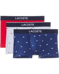 Lacoste Cotton Stretch Mini Croc Print Trunks 3-pack | Underwear -Daily Wear Shop 61irJPBDXFL. AC SR736920
