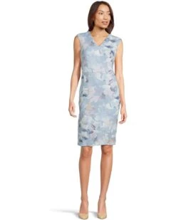 Calvin Klein Scuba Floral Sheath | Dresses