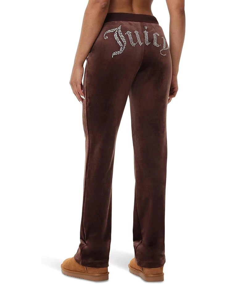 Juicy Couture Rib Waist Velour Pants with Drawcord 4 Juicy Couture Rib Waist Velour Pants with Drawcord - Image 2