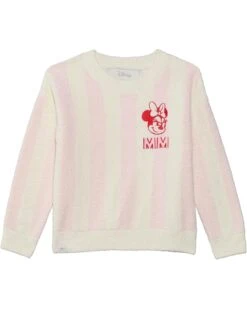 Barefoot Dreams Kids Cozychic Lite® Toddler Disney Minnie Stripe Pullover(Toddler) | Sweaters