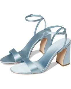 Loeffler Randall Malia Curved Heel Simple Sandals With Ankle Wrap