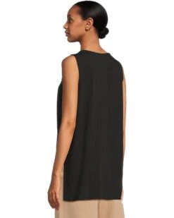 Eileen Fisher Jewel Neck Long Shell | Shirts & Tops -Daily Wear Shop 61soyLyKjLL. AC SR736920
