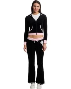 Juicy Couture Vday Heritage Low Rise Track Pants With Contrast Ri -Daily Wear Shop 61sqcWfe0L. AC SR736920