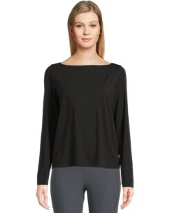 Eileen Fisher Bateau Neck Long Sleeve Top | Shirts & Tops