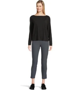 Eileen Fisher Bateau Neck Long Sleeve Top | Shirts & Tops -Daily Wear Shop 61torz8x1zL. AC SR736920